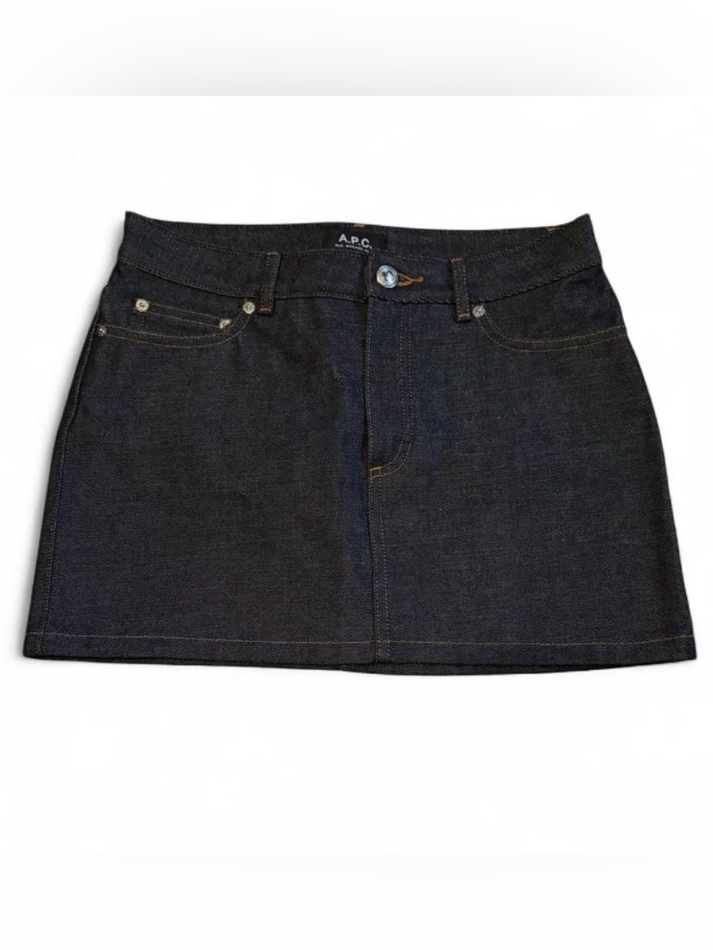 A.P.C. Women's Raw Indigo Denim Mini Skirt